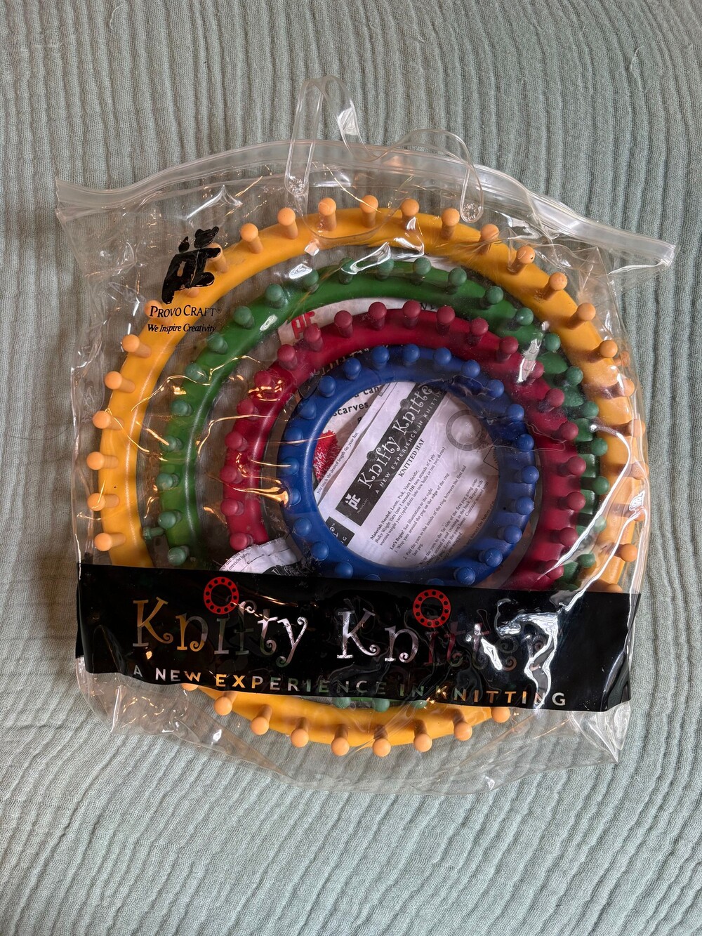 Provo Craft Knifty Knitter 4 Piece Plastic Round Loom Set Multicolor